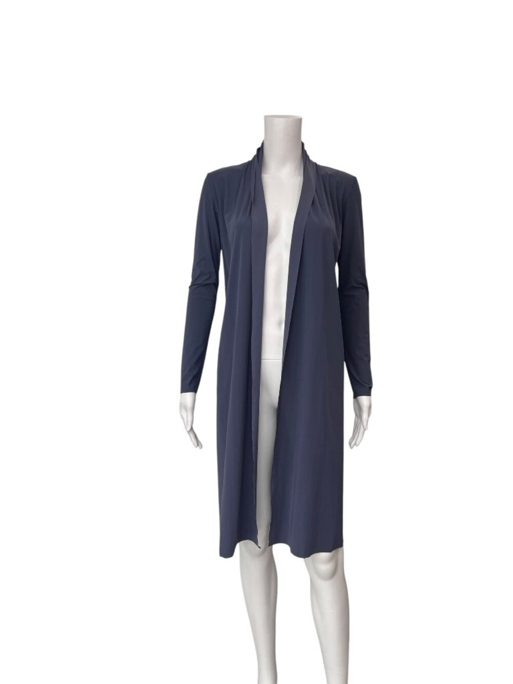 Maria Pinto Purple Blue Scuba Open Cardigan Jacket size XS